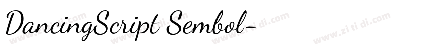 DancingScript Sembol字体转换 DancingScript Sembol字体转换